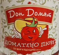 Доматено пюре със захар и подсладител