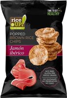 Popped Brown Rice Chips Jamon ibérico