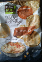 Popped Brown Rice Chips Hummus