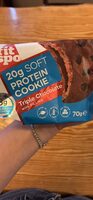 Soft Protein Cookie Triple Chocolate with Filling