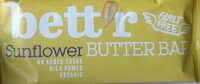 Sunflower butter bar