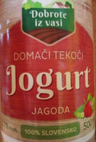 Domači tekoči Jogurt Jagoda