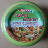 Tunina solata z zelenjavo na teksaški način