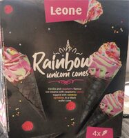 Rainbow unicorn cones