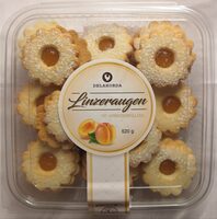 Linzer Augen mit Aprikosenfüllung