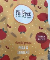 Domača granola pira in jabolko