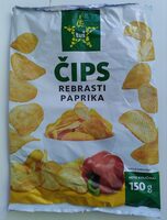 Tuš čips rebrasti paprika