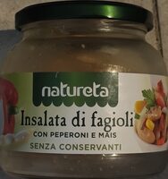 Insalata di fagioli con peperoni e mais