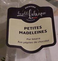 Petites madeleines aux pépites de chocolat