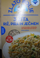 3 žita, riž, pira in ječmen