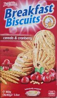 Breakfast Biscuits cereals & cranberry