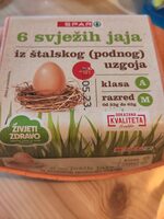 6 svijezih jaja