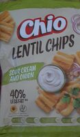 Lentil chips sour cream and onion