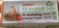 Svježih jaja is štalskog (podnog) uzgoja
