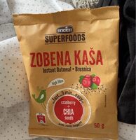 Zobena Kasa Instant Oatmeal cranberry + chia