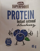 Protein instant oatmeal blueberry