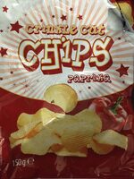 Crinkle cut chips paprika