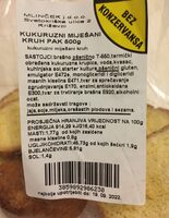 Kukuruzni miješani kruh pak