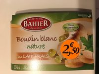 Boudin blanc nature