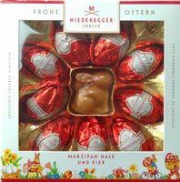 Marzipan-Hase und -Eier