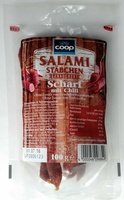 Salamistäbchen scharf mit Chili