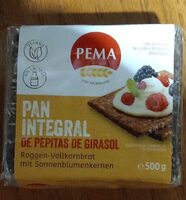 Pan integral de pepitas de girasol
