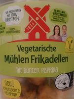 Vegetarische Mühlen Frikadellen - mit bunter Paprika