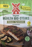 Vegane Mühlen BBQ-Steaks Kräuter - Typ Schwein