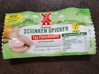 Veganer Schinken Spicker Typ Fleischwurst