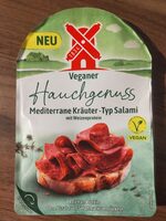 Veganer Hauchgenuss Mediterrane Kräuter-Typ Salami
