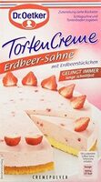 Torten Creme Erdbeer Sahne