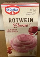 Rotwein Creme