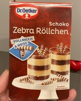 Dekor: Schoko Zebra Röllchen