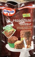 Haselnuss Glasur mit Waffel Crisp