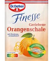 Geriebene Orangenschale