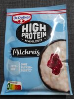 High Protein-Mahlzeit Milchreis