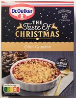 The Taste of Christmas Ofen Crumble