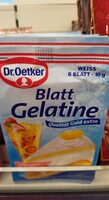 Blatt Gelatine