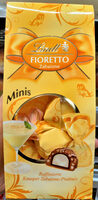 Lindt Fioretto Zabaione Minis 4000539104947 Raffiniertes Praliné mit Zabaione-Trüffel-Füllung (32%) und Getreide Crisp (6%