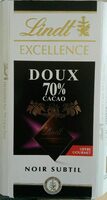 Lindt excellence doux 70% cacao noir subtil