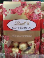 Oeufs lait praliné lapin d'Or
