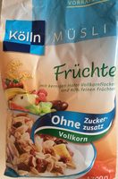 Früchte Müsli ohne Zuckerzusatz