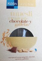 Muesli crujiente chocolate y galletas
