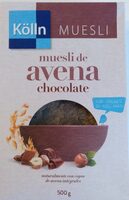 Muesli de avena chocolate
