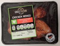 Chicken Wings. Hähnchenflügel, geteilt, gewürzt, frisch