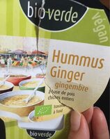 Houmous Pois Chiche Gingembre