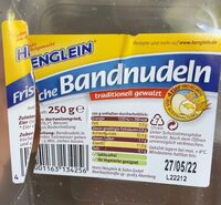 Frische Bandnudeln