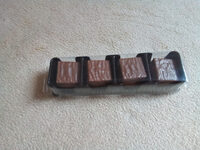 Wafers coated with milk chocolate