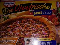 Pizza bolognaise