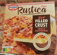 Rustica Filled Crust Triple Pepperoni Pizza